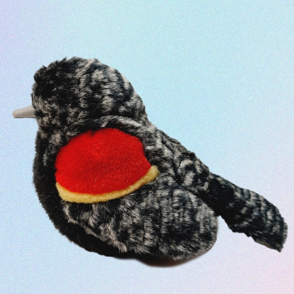🍒4 for $20🍒 Audubon Bird Red-Winged Blackbird Plush Soft Kids Toy
